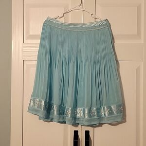 Mint Turquoise Pleated Skirt US size 8